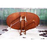 Table à abattant ovale moderne en teck du milieu du siècle Danemark