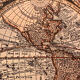 Old world map planisphere