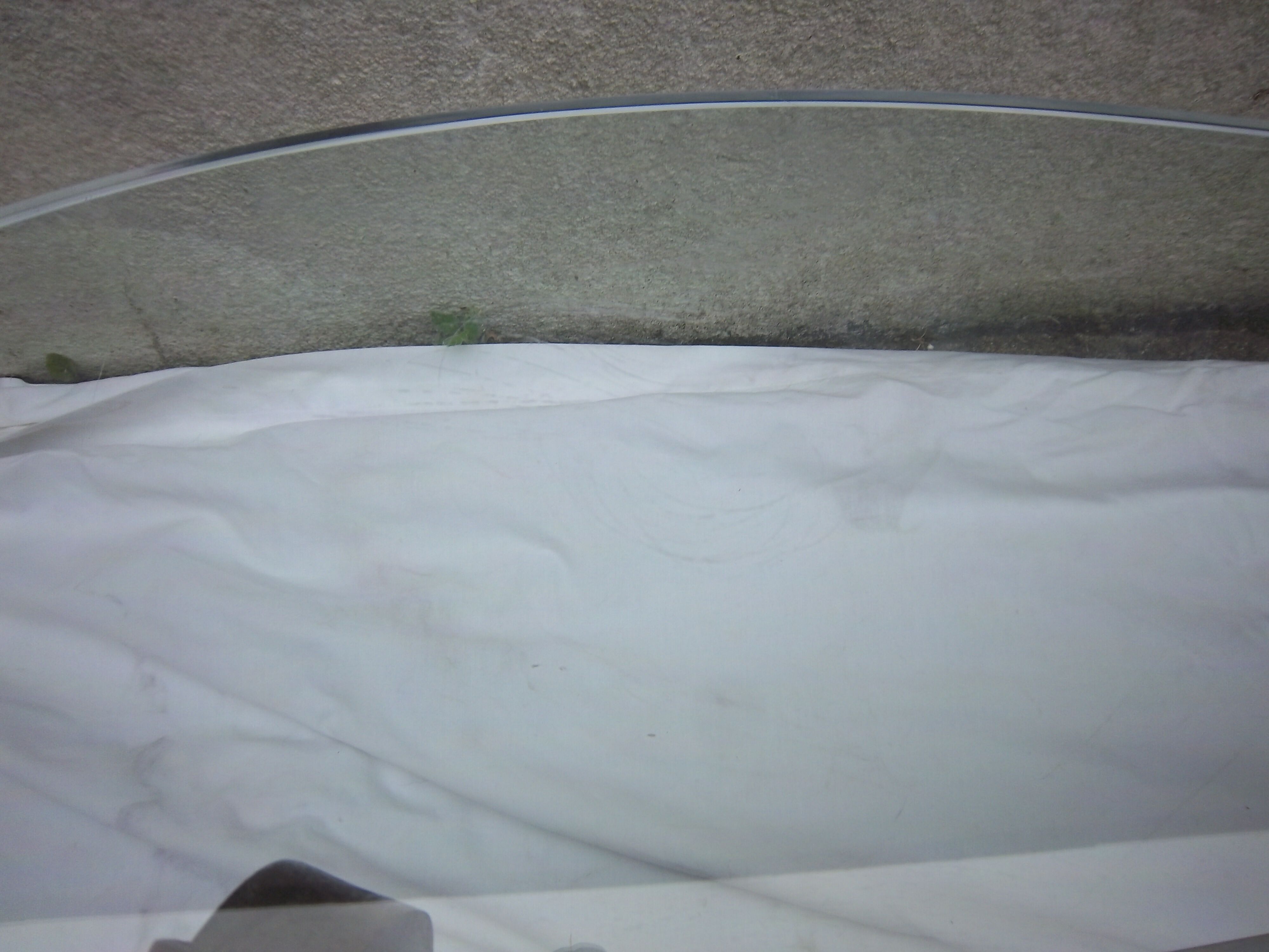 Year 1970 in wrought iron, leather and glass table