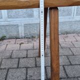 Banc en chêne massif fait main, travail d'ébéniste, 194 cm