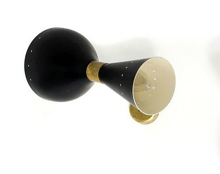 Paire appliques murales italiennes