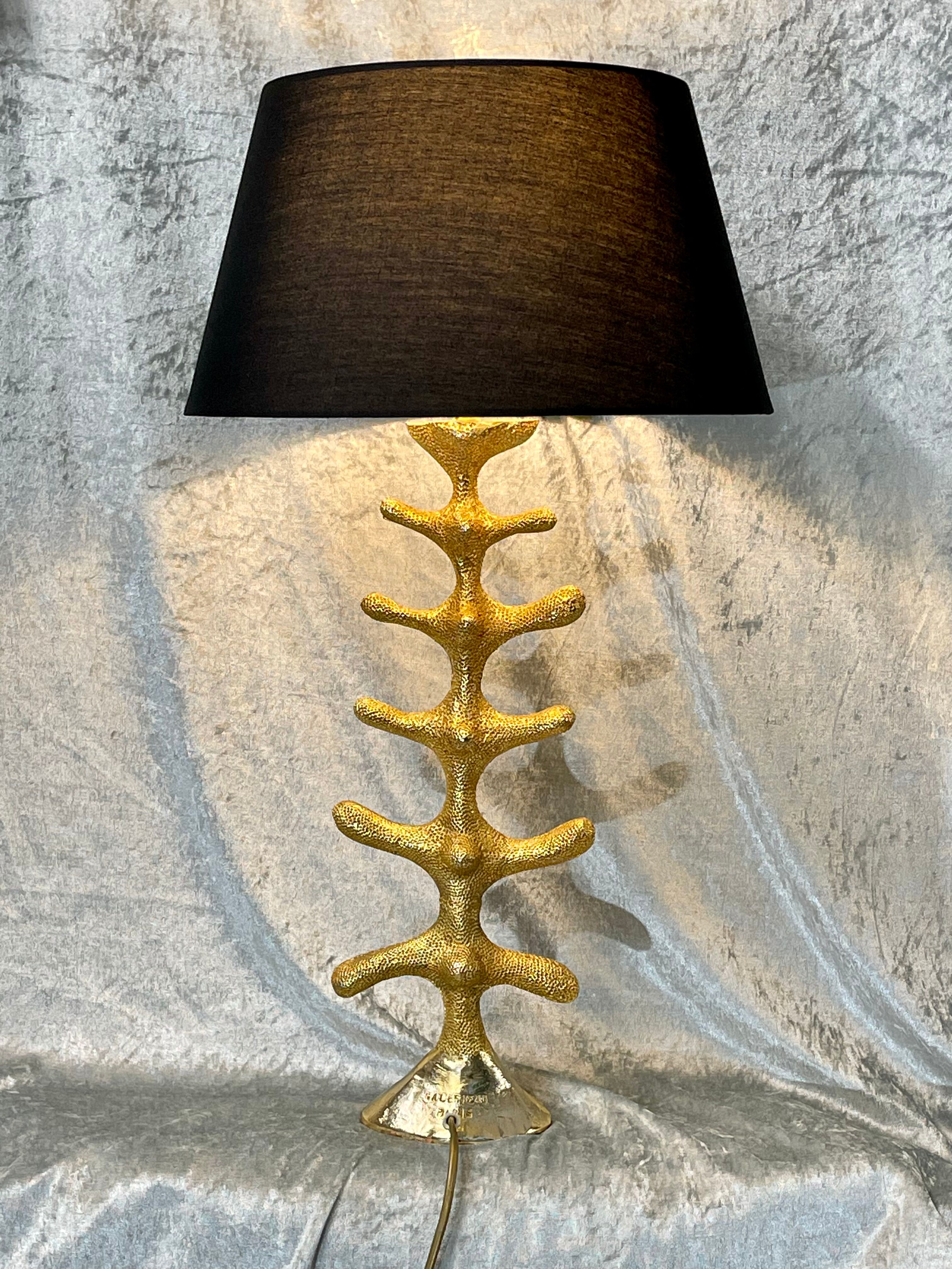 Lampe bronze doré de Stéphane Galerneau