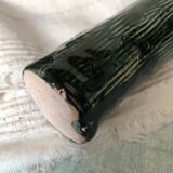 Two enameled tubular vases