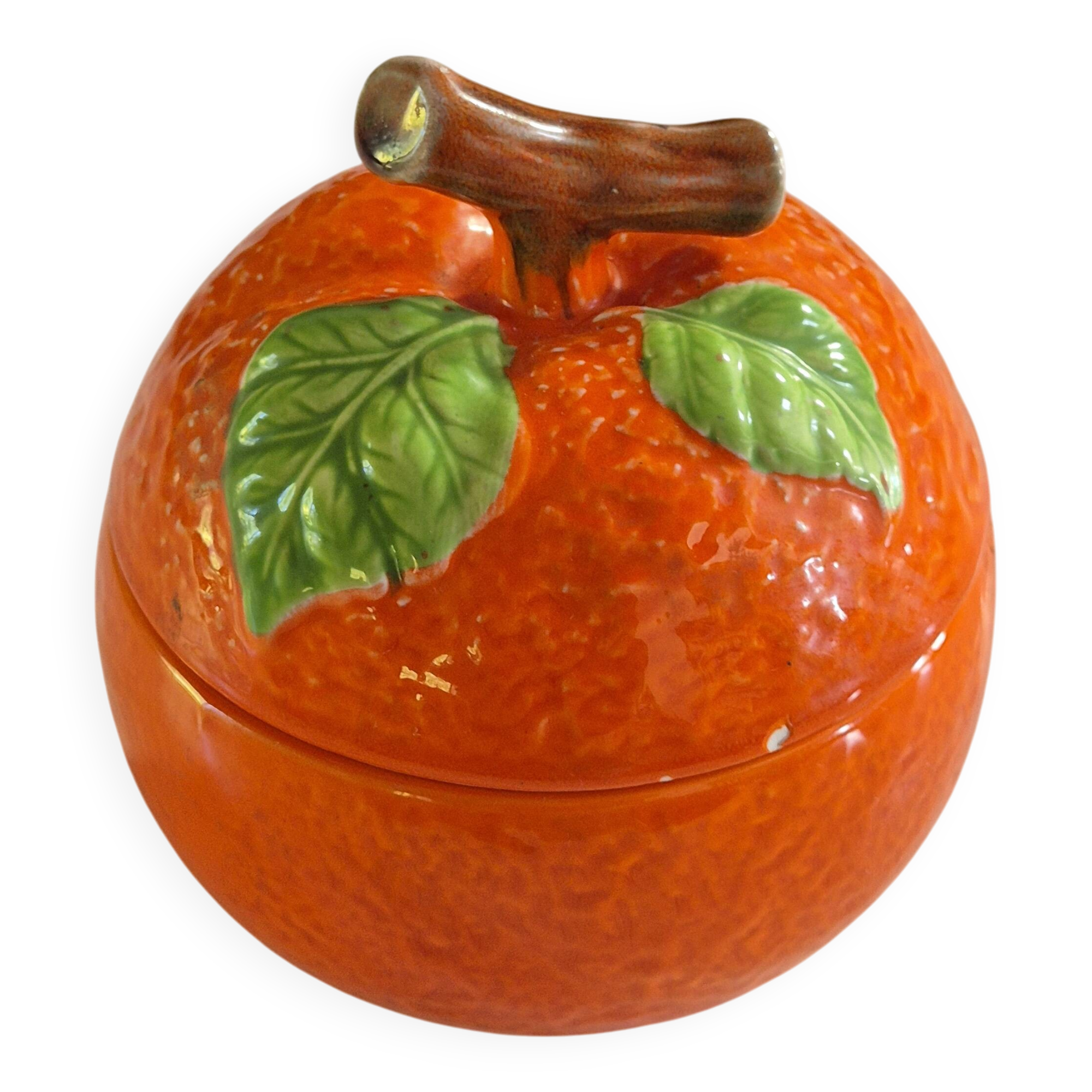 retro vintage orange slip box