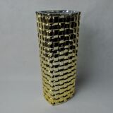 Golden Bamboo effect glass vase by Nachtmann, Germany, 1980