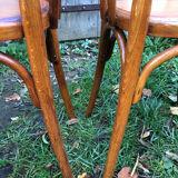 Varnished bistro chairs