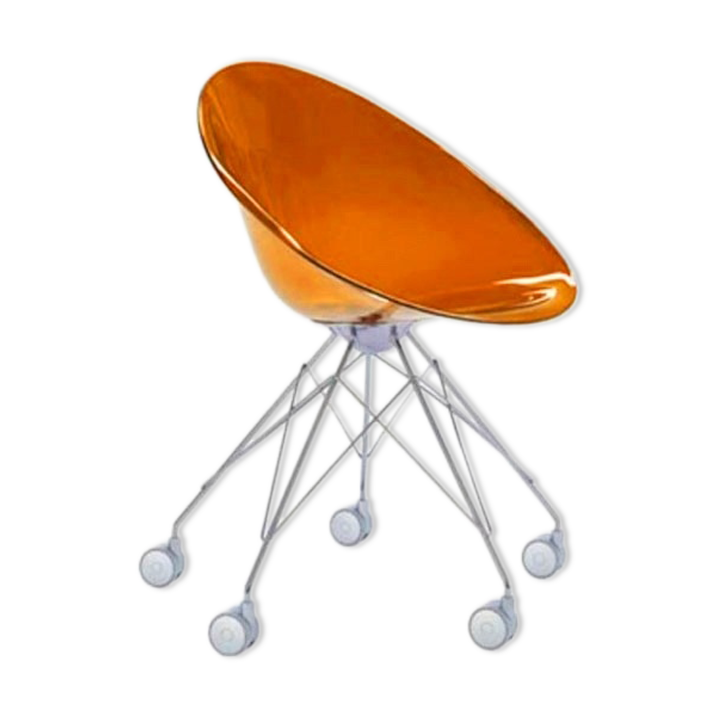 Eros Orange chair by designer Philippe Starck for Kartell