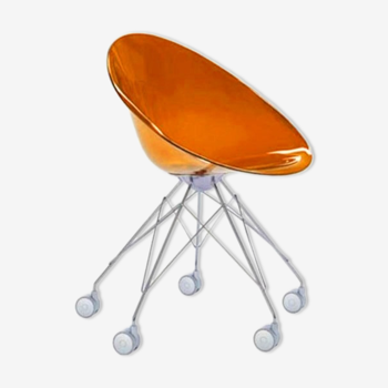 Eros Orange chair by designer Philippe Starck for Kartell