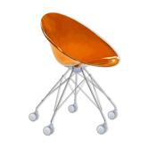 Eros Orange chair by designer Philippe Starck for Kartell