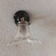 Vintage tulip wall light with molded glass