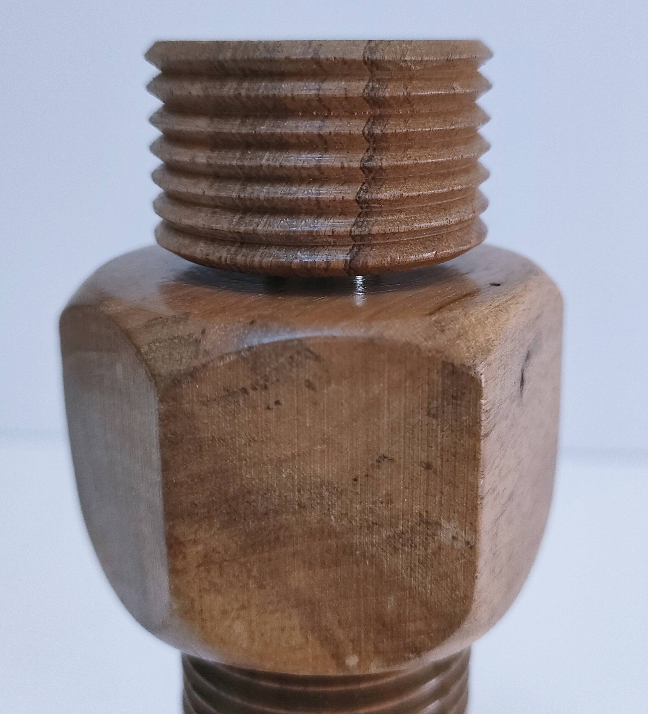 Borel design wooden pepper mill from the 70s