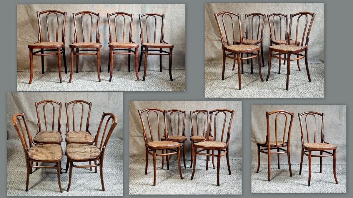 4 chaises Thonet n°56 de 1910 ca