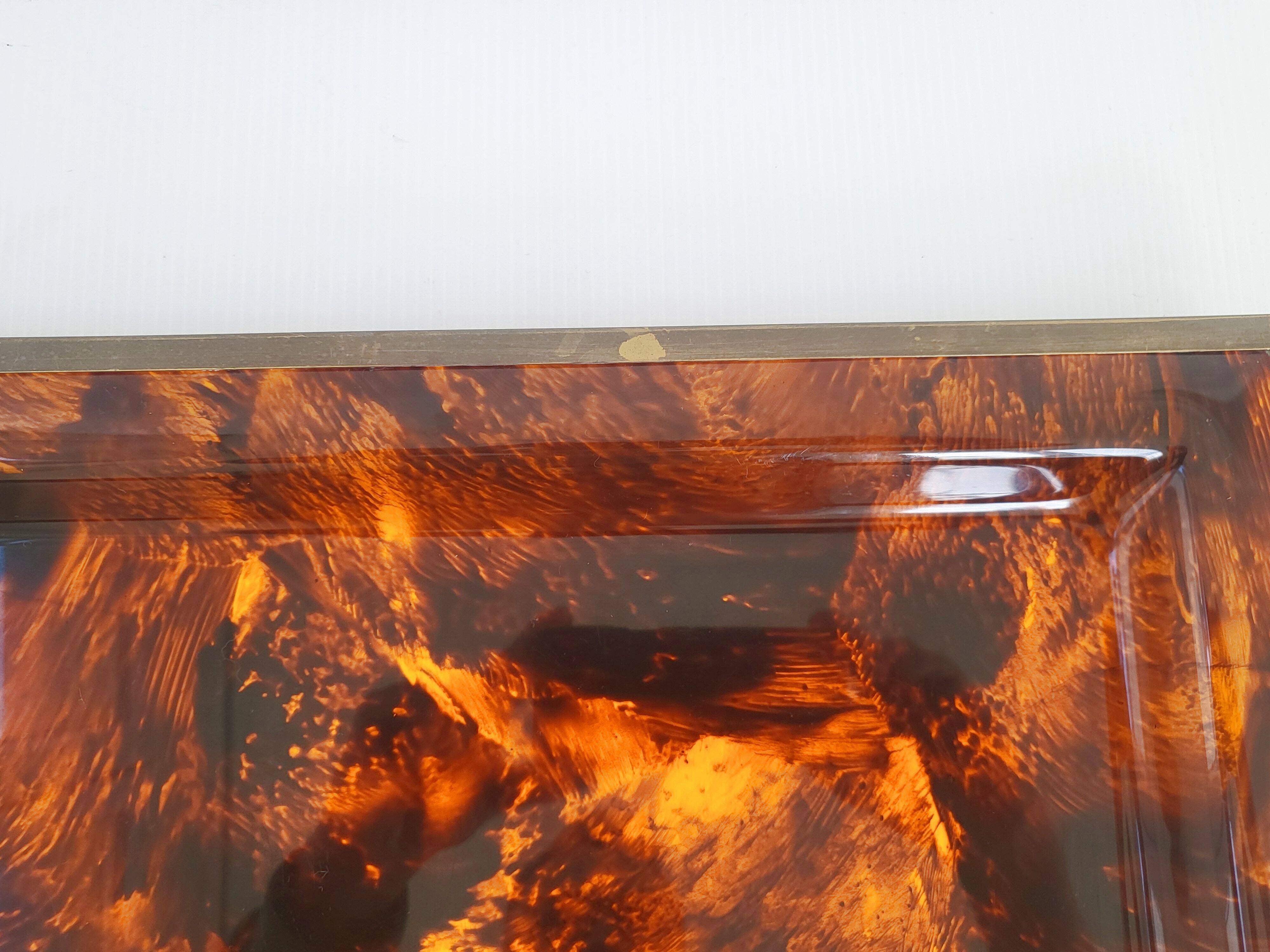 Vintage plexiglass tray 1970