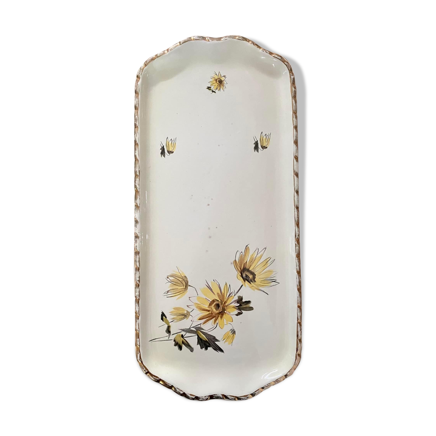 Salins France earthenware cake dish