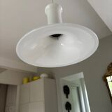 opaline pendant light - Sweden, 1970s