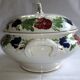 Old earthenware tureen Niderviller Moselle large format covered pot