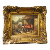 Oil painting on panel