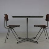 Set of two Revolt Friso Kramer chairs by Ahrend De Cirkel with original table