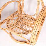 Pair of rattan armchairs