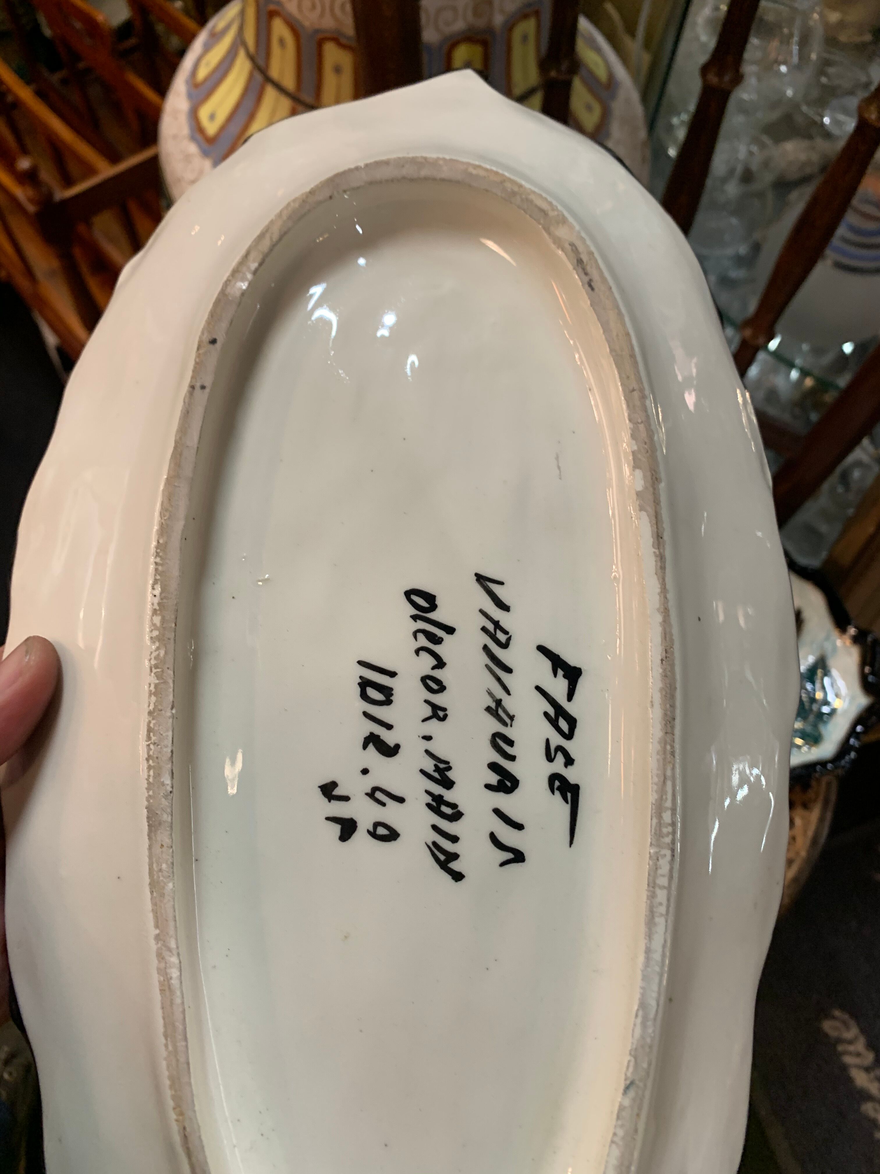 Pair of dishes in Vallauris