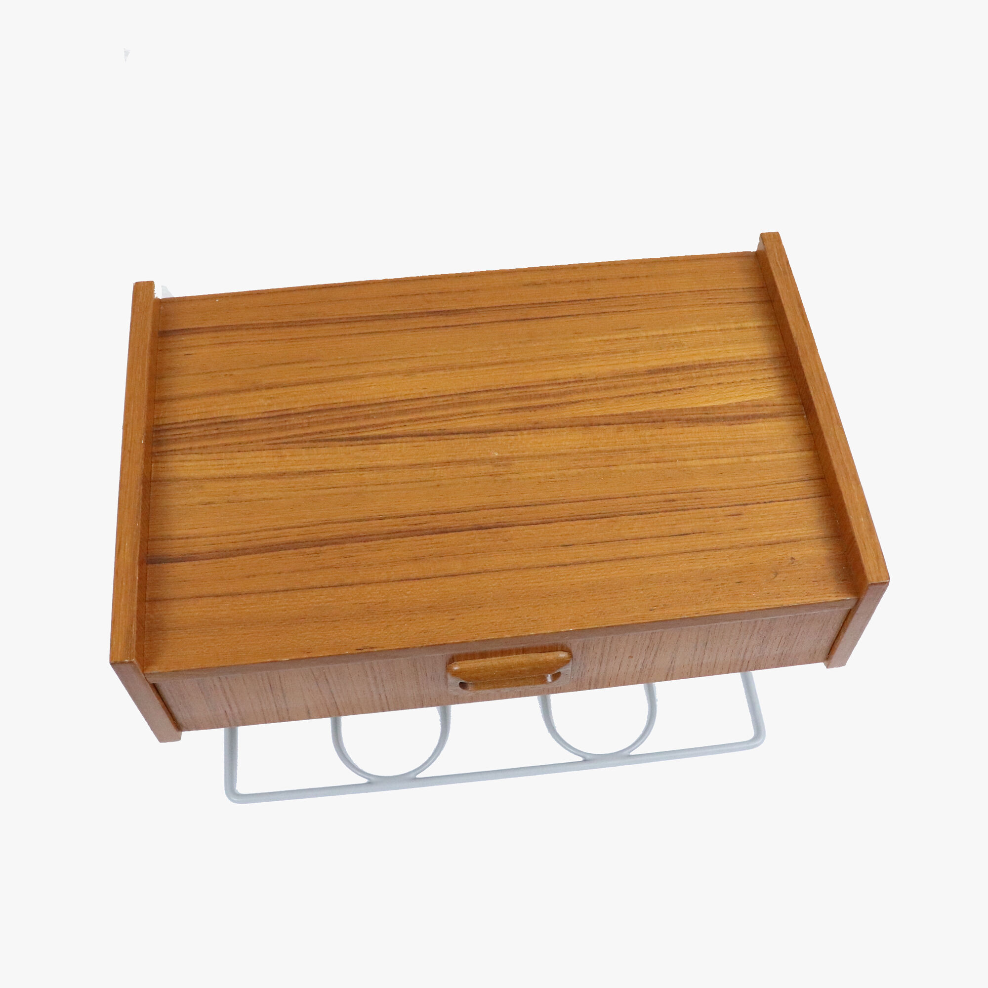 Hanging teak bedside table, 1960