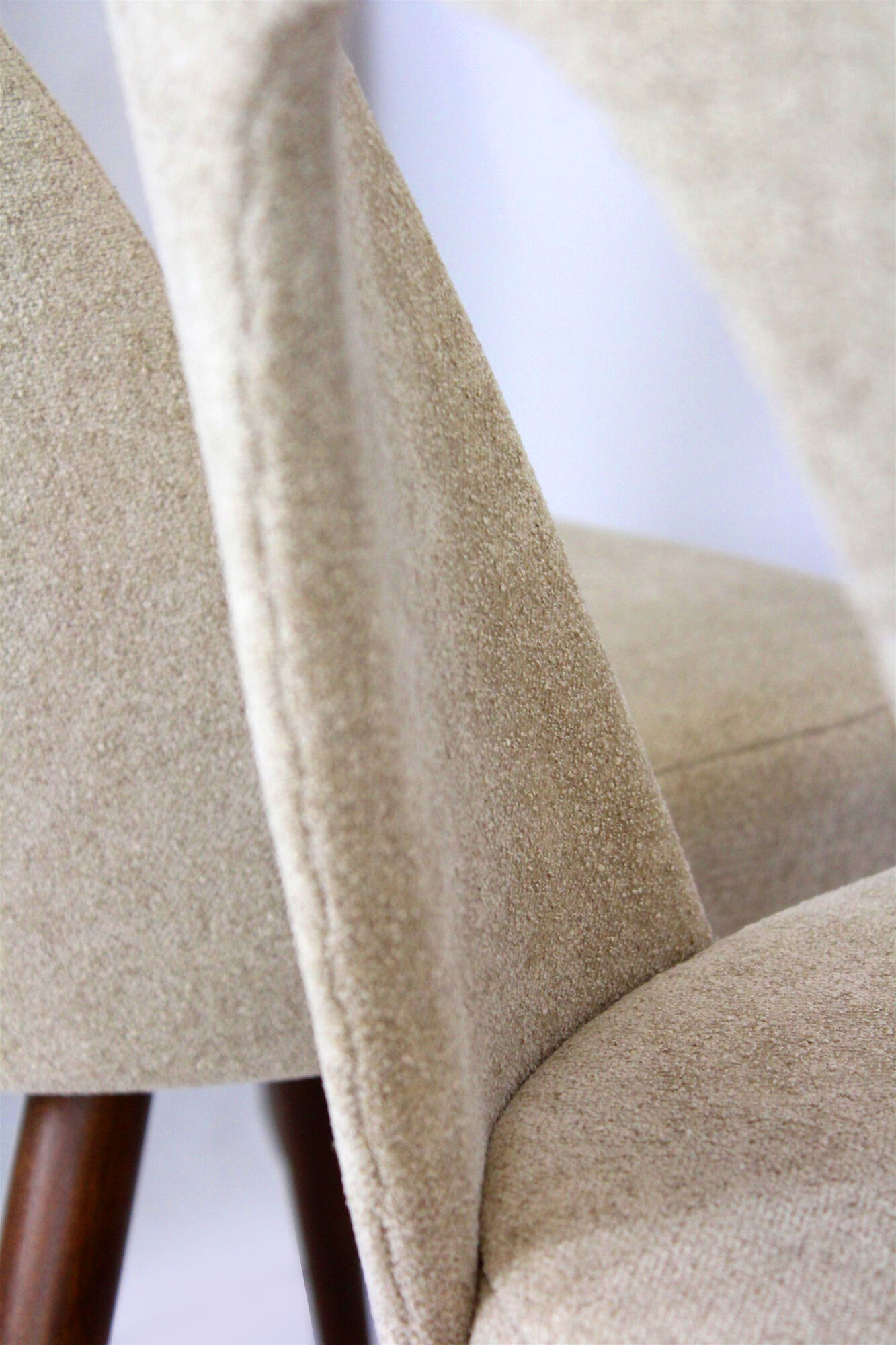 Bouclé Upholstery Dining Chairs by Antonin Suman, 1960s, Set of 8