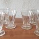 6 verres en verre cristallin