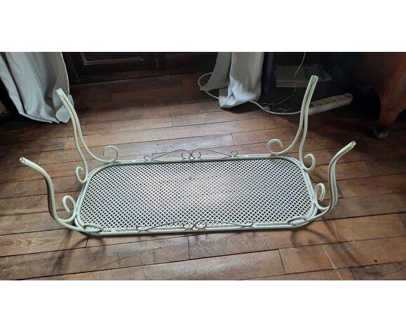 Garden forged iron coffee table