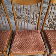 Set of 6 Danish teak dining chairs model 422, attributed to Arne Vodder for Sibast, 1960s.