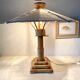 Vintage bamboo table lamp