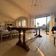Large solid wood dining table