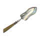 Pie shovel in silver metal