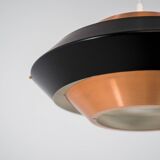 Copper & black pendant light