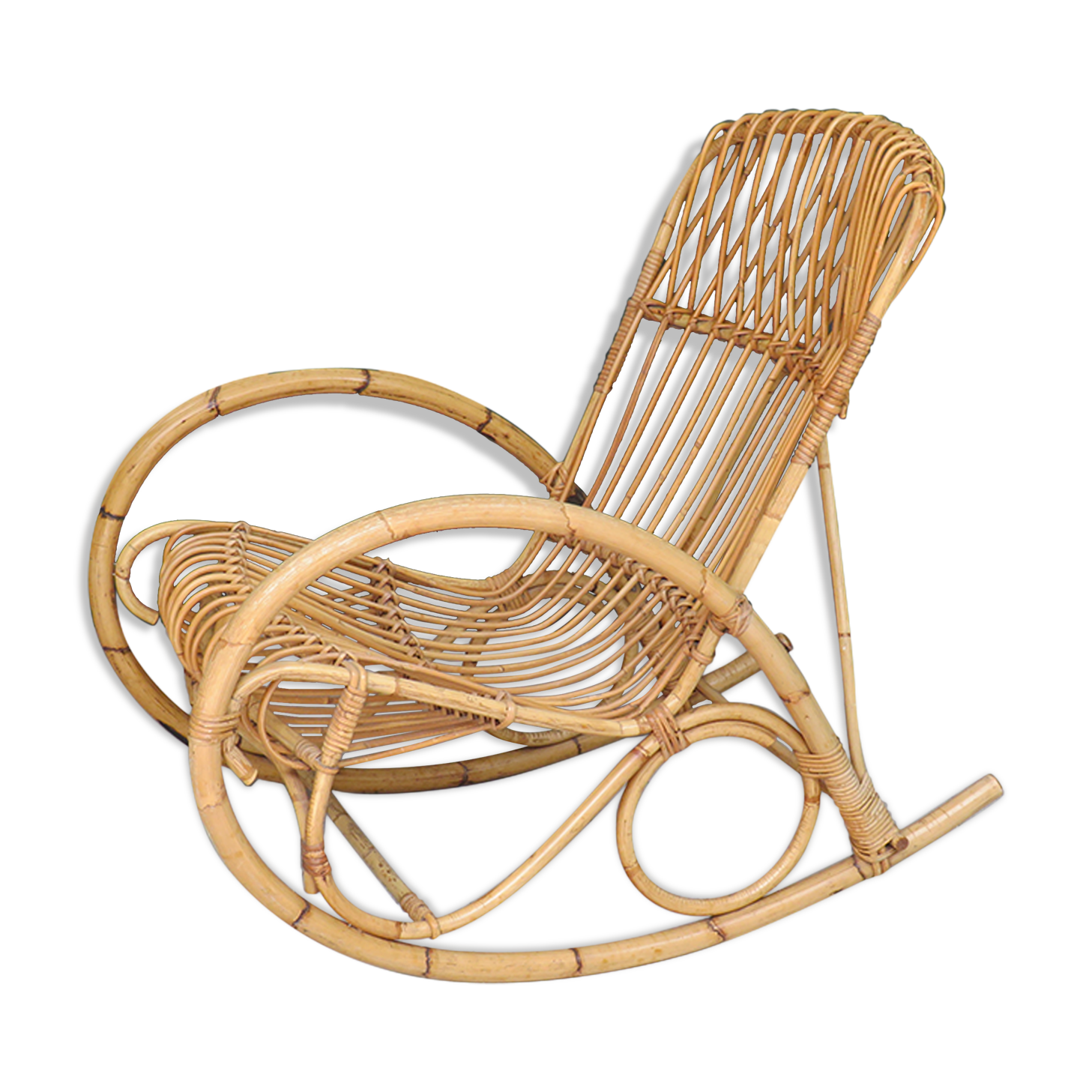 Rocking flesh in rattan