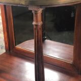 Louis XV-style extra furniture, marble top and 1920s brass gallery