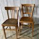 Set of 4 mismatched bistro chairs