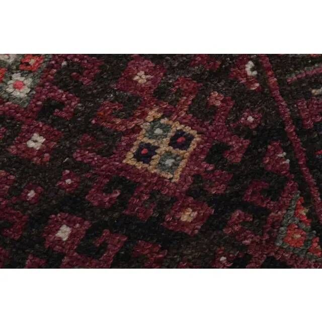 1970s Vintage Turkish Handmade Wool & Cotton Pink Runner Rug 84x392