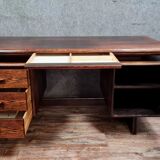 Scandinavian rosewood design desk from Santos circa 1950