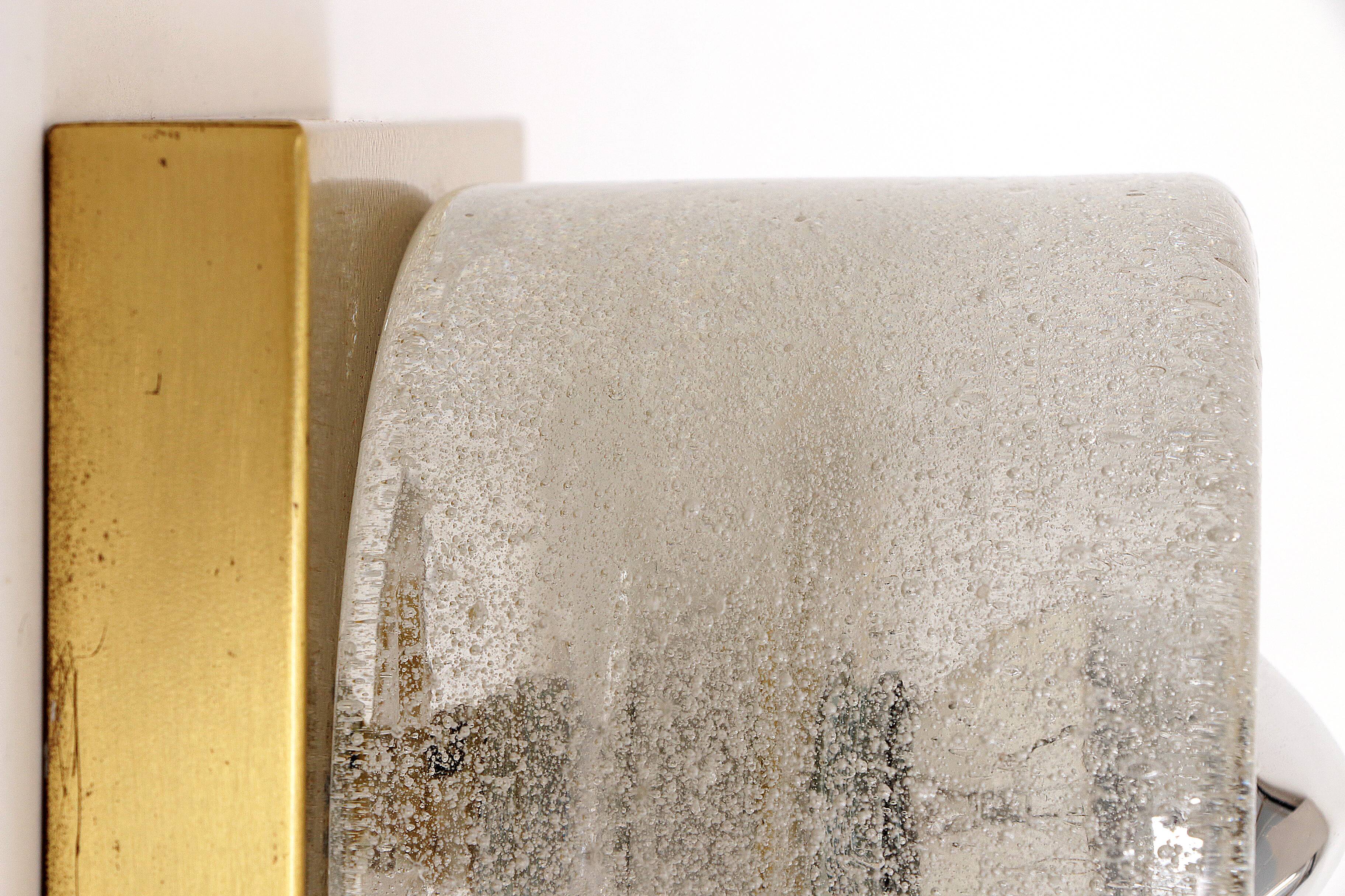 Peill & Putzler Cube Wall Lamp Ice Glass - Vintage Space Design