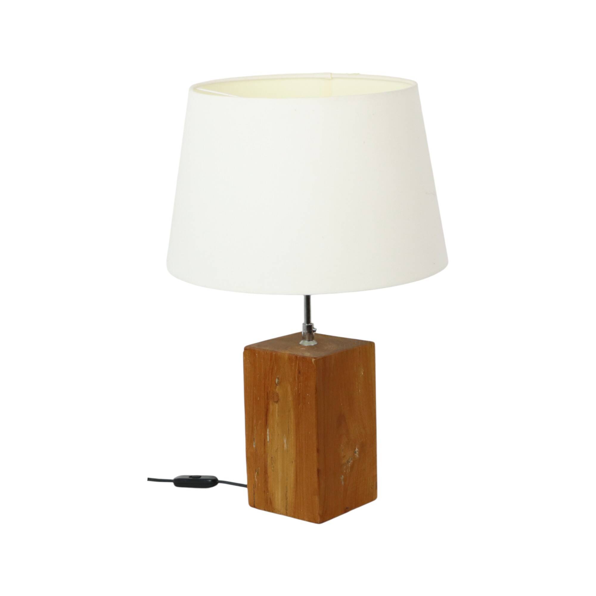 Rural Lamp Solid Wood Adjustable Table Lamp