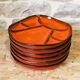 Set of 6 ceramic plates by Gérard Hofmann