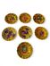 7 barbotine plates from Sarreguemines