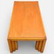 Table basse vintage en orme massif 1970