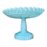 Vintage blue opaline fruit cup