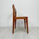 1960s Set of 6 Vintage Danish Teak Dining Chairs by Erik Buch