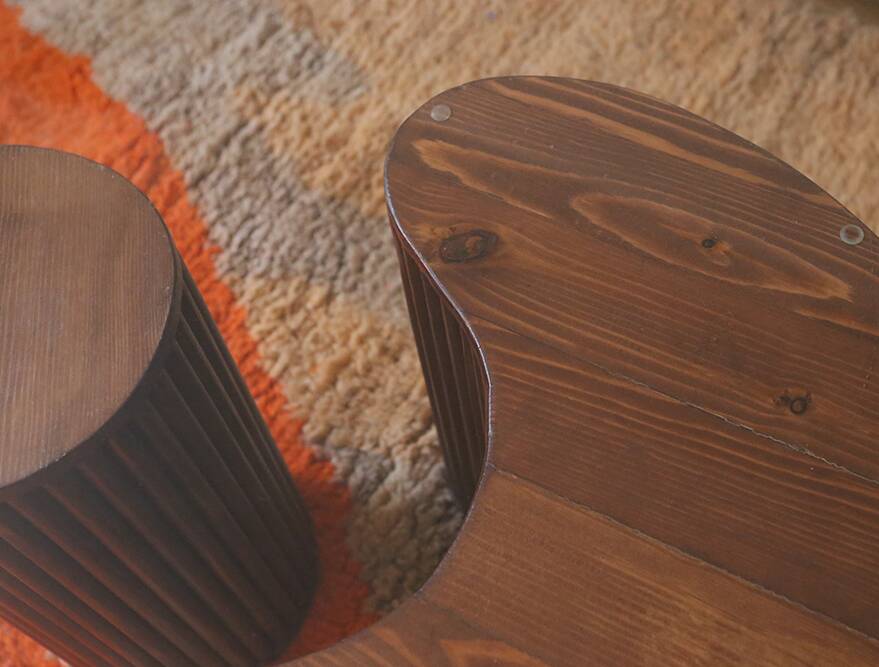 90cm wooden coffee table with glass top