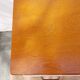 Commode vintage bois, galon blanc