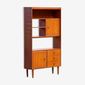 Bibliothèque scandinave en teck vintage 1960