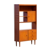 Scandinavian library in vintage teak 1960