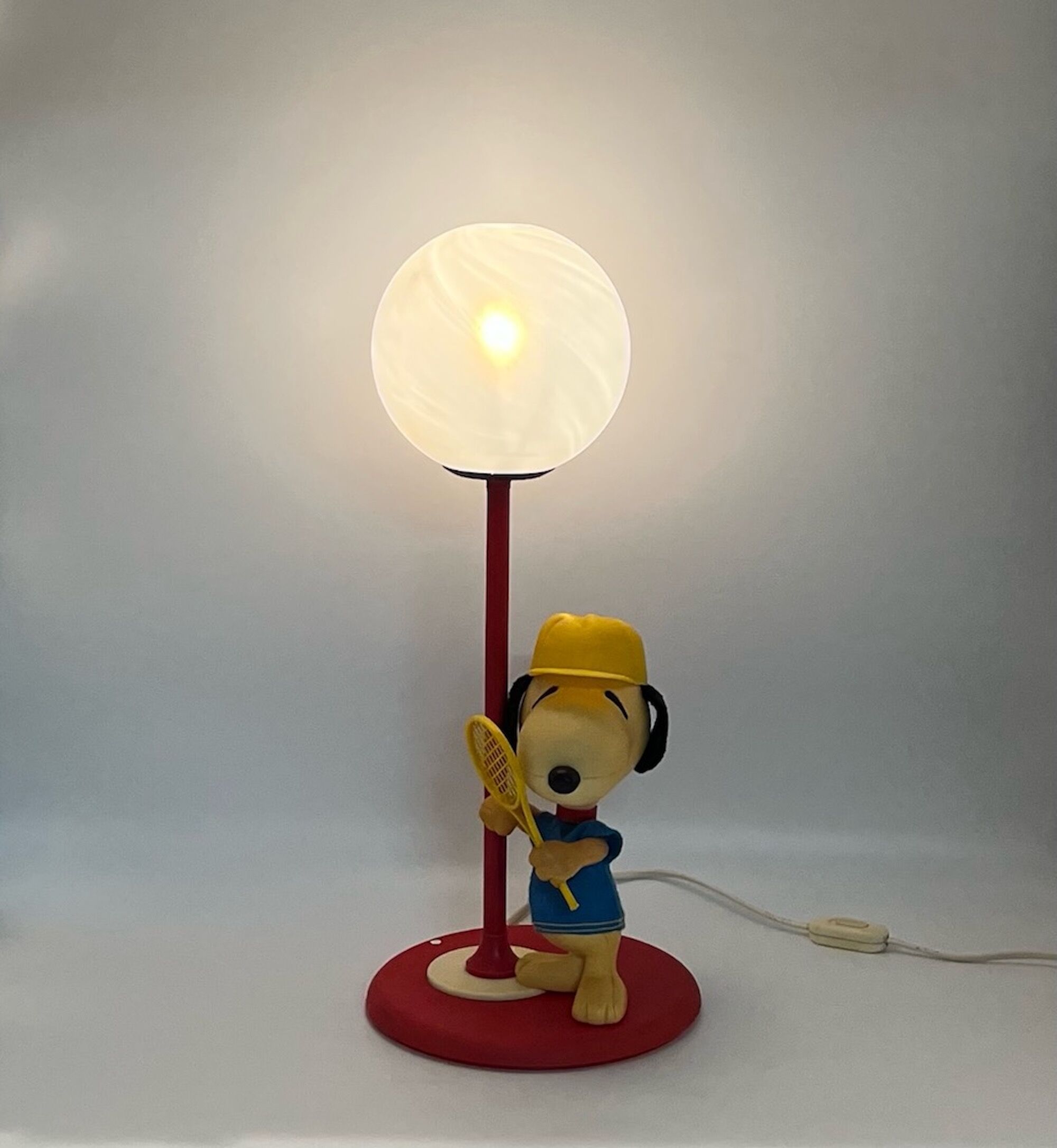 Lampe de table snoopy dog par Nuova Linea zero italie, 80s